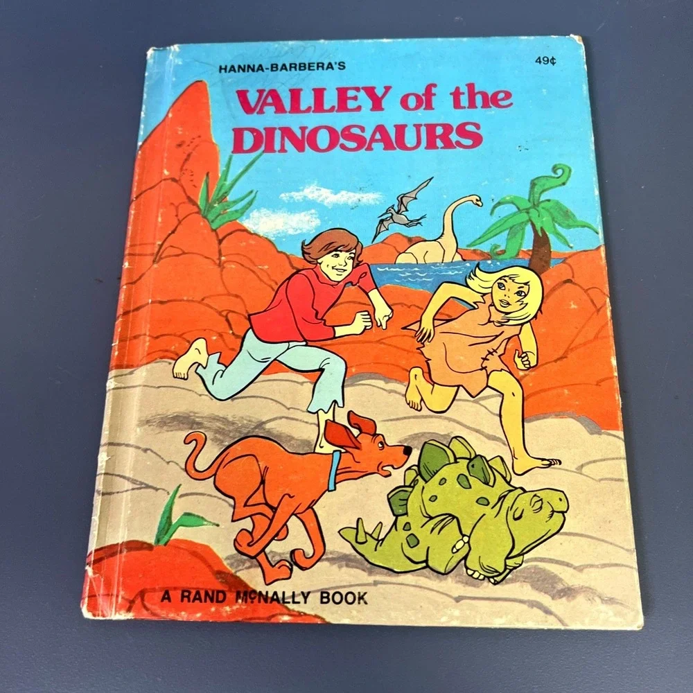 Vintage Children's Rand McNally Book Hanna-Barbera's VALLEY OF THE DINOSAURS
